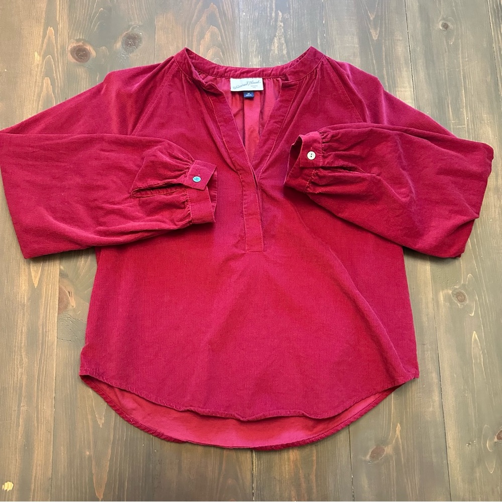 Universal thread womens burgundy blouse